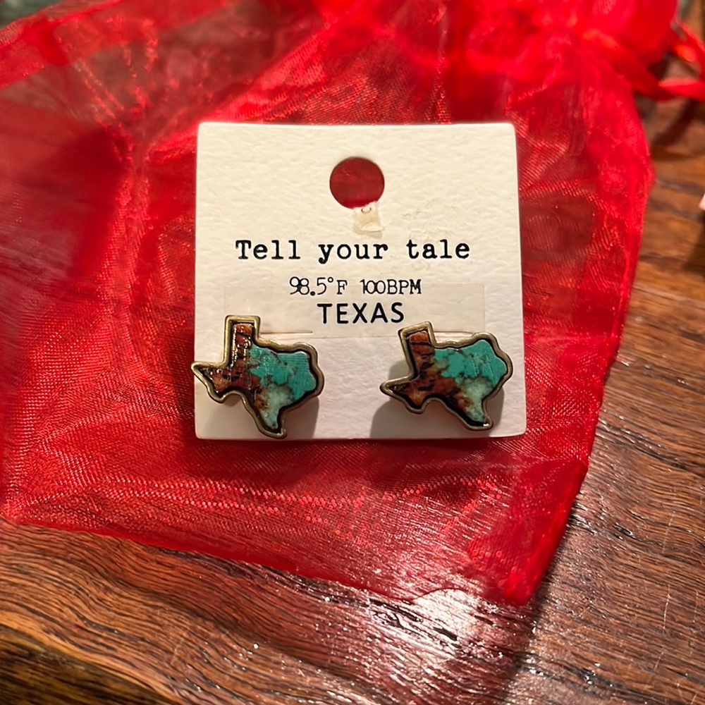 NWT Texas stud earrings